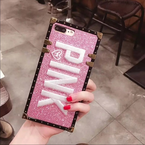 Accessories - Luxury 3D Pink Letter Case for iphone 7 plus